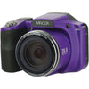 Minolta 20.0-megapixel 1080p Full Hd Wi-fi Mn35z Bridge Camera With 35x Zoom (purple)