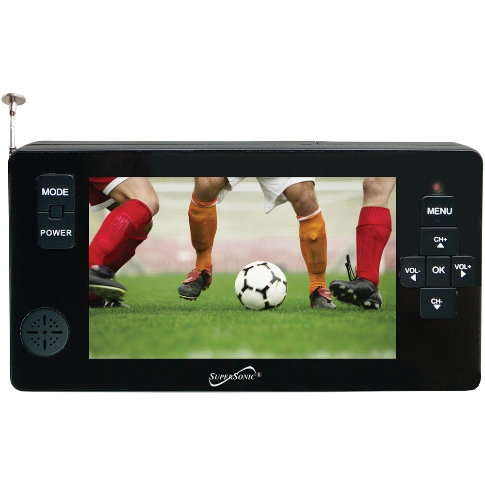 Supersonic 4.3" Portable Digital Led Tv With Usb & Microsd Card Inputs