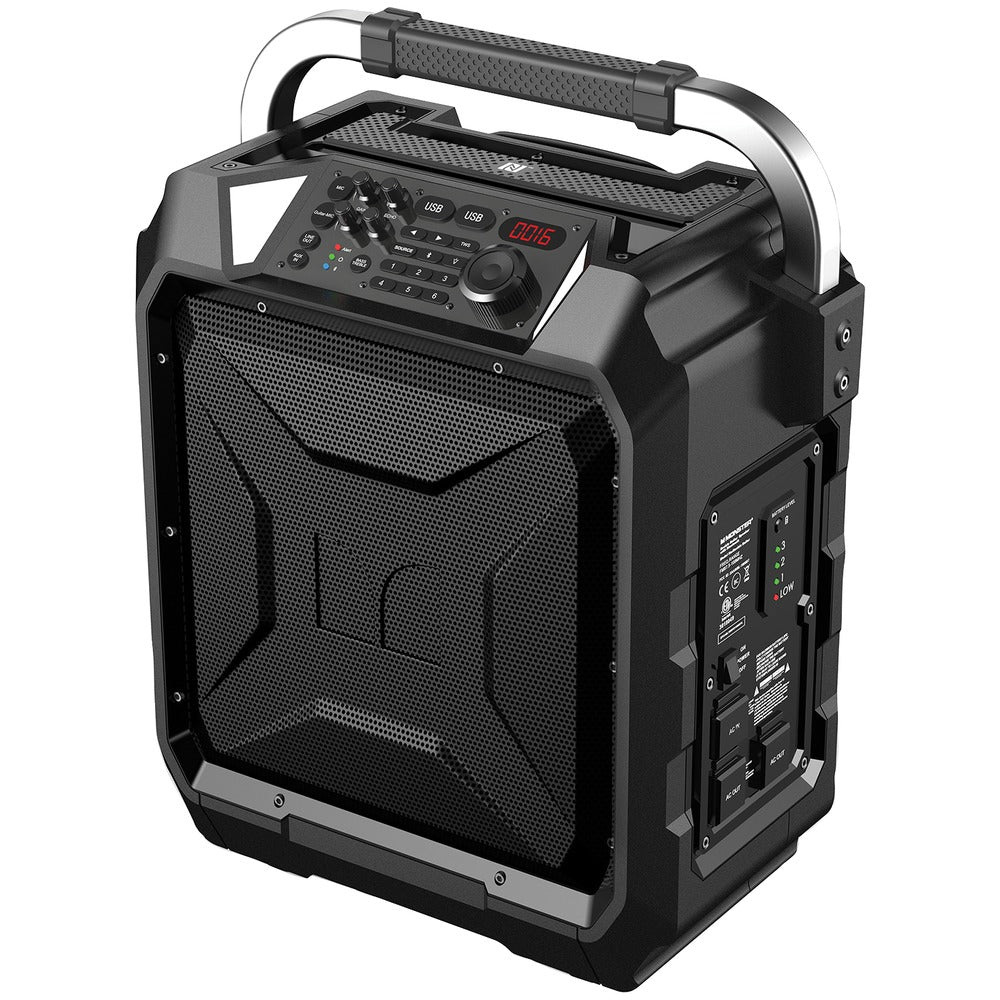 Monster Rockin' Roller X Portable Indoor And Outdoor Bluetooth Speaker
