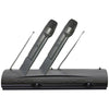 Pyle Pro Professional Dual Vhf Wireless Handheld Microphone System