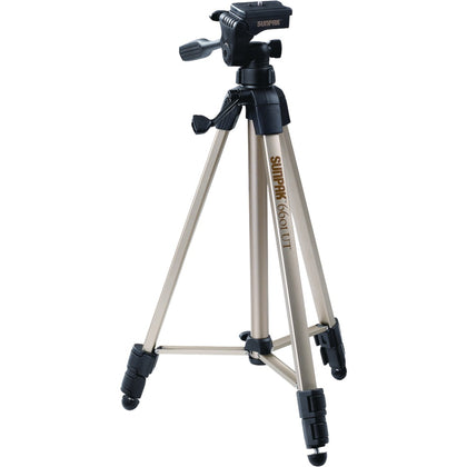 Sunpak Tripod With 3-way Pan Head (folded Height: 20.3"; Extended Height: 58.32"; Weight: 2.8lbs; Includes 2nd Quick-release Plate)