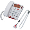 First Alert Big-button Corded Telephone With Emergency Key & Remote Pendant