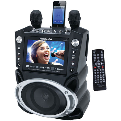Karaoke Usa Karaoke System With 7" Tft Color Screen Record Function & Bluetooth