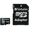 Verbatim Microsdhc Card With Adapter (8gb; Class 10))