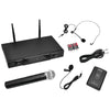 Pyle Pro Vhf Wireless Microphone Receiver System With Independent Volume Control