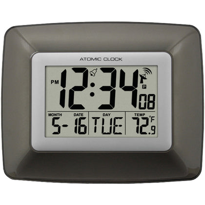 La Crosse Technology Atomic Digital Wall Clock With Indoor Temperature
