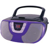 Sylvania Portable Cd Radio Boom Box (purple)