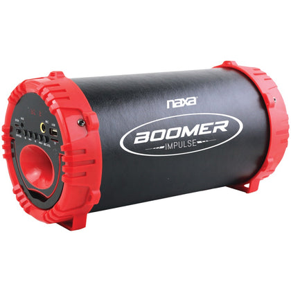 Naxa Boomer Impulse Led Bluetooth Boom Box (red)