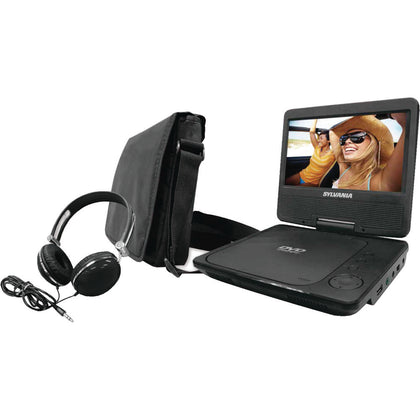 Sylvania 9&#34; Swivel-screen Portable Dvd Player With Carry Bag & Headphones