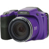 Minolta 20.0-megapixel 1080p Full Hd Wi-fi Mn35z Bridge Camera With 35x Zoom (purple)