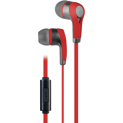 At&t Pe10 In-ear Stereo Earbuds With Microphone (red)