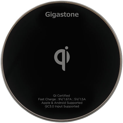 Gigastone Ga-9600 Qi Certified Fast Wireless Charger (black)