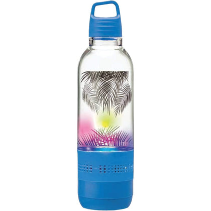 Sylvania Holographic Light Water Bottle With Integrated Bluetooth Speaker (blue)