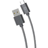 Iessentials Charge & Sync Braided Usb-c To Usb-a Cable 6ft (gray)