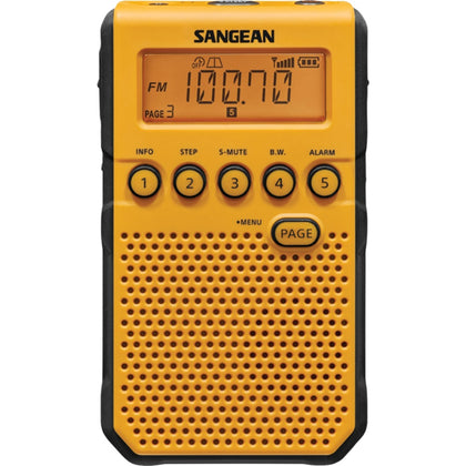 Sangean Am And Fm Weather Alert Pocket Radio (yellow)