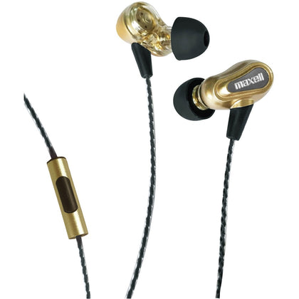Maxell Bass 13 Dual-driver In-ear Earbuds With Microphone