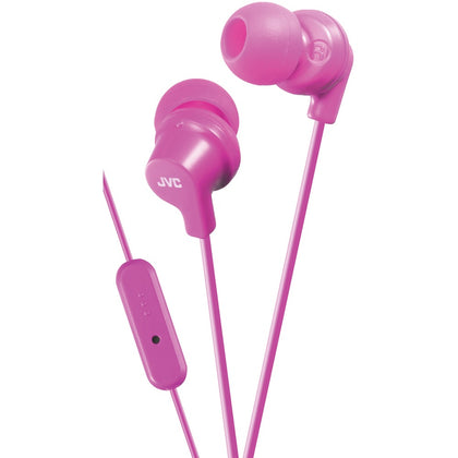 Jvc In-ear Headphones With Microphone (pink)