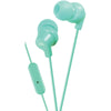 Jvc In-ear Headphones With Microphone (teal)