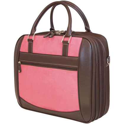 Mobile Edge 16" Pc And 17" Macbook Scanfast Element Briefcase (pink Suede)